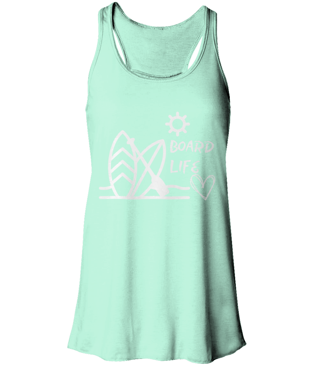 Board life Flowy Racer Back Tank Top