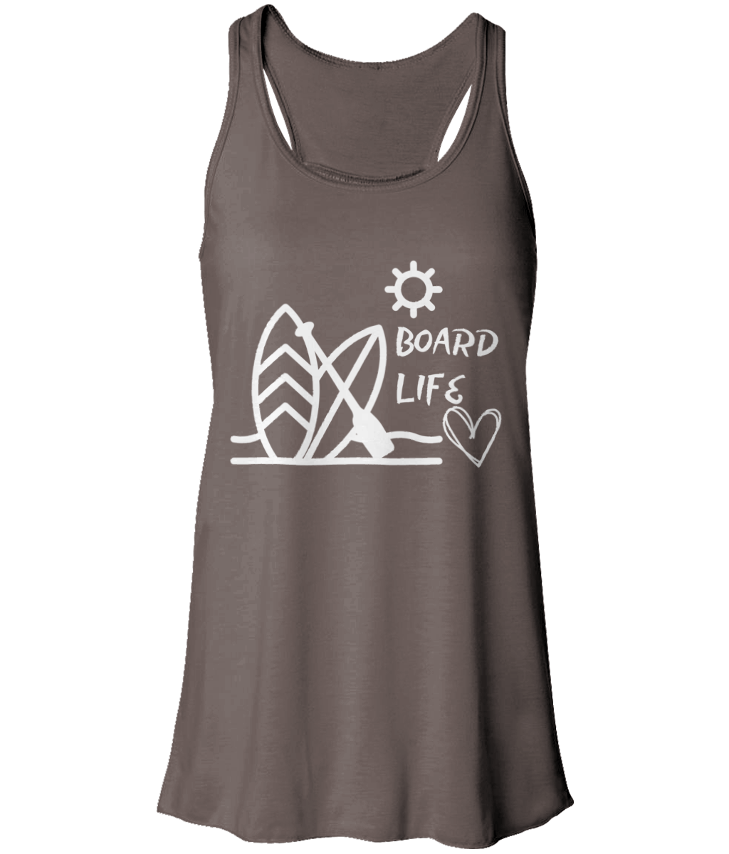 Board Life Flowy Racer Back Tank Top