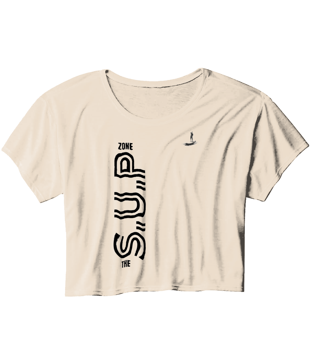 S.U.P Ladies Flowy Cropped T-Shirt