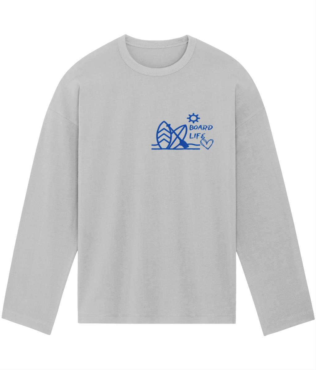 Board Life Oversized Long Sleeve unisex T-shirt