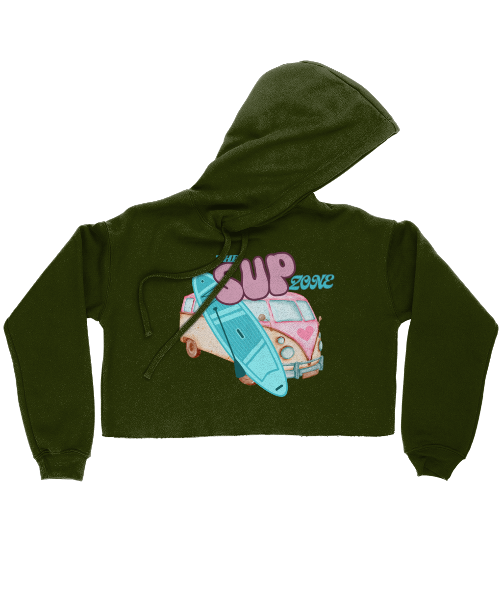 Supzone van Ladies Cropped Hoodie