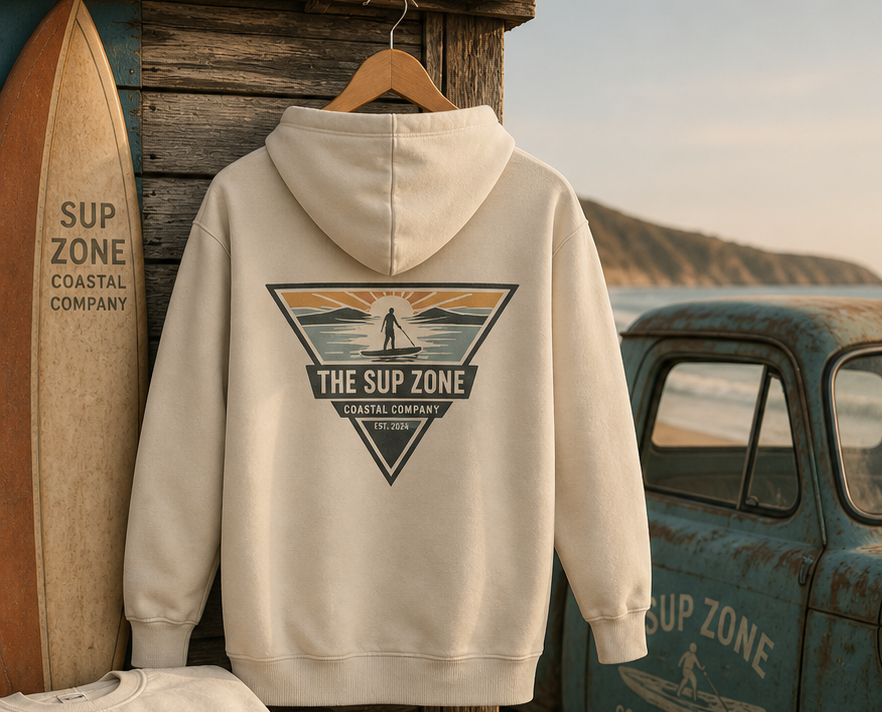 Retro Sunset Triangle Hoodie
