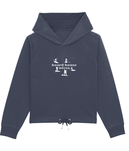 Board housewives on boxy fit hoodie by stella bower