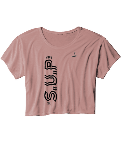S.U.P Ladies Flowy Cropped T-Shirt