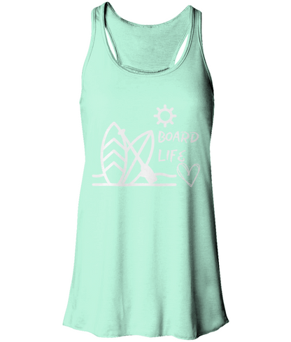 Board Life Flowy Racer Back Tank Top