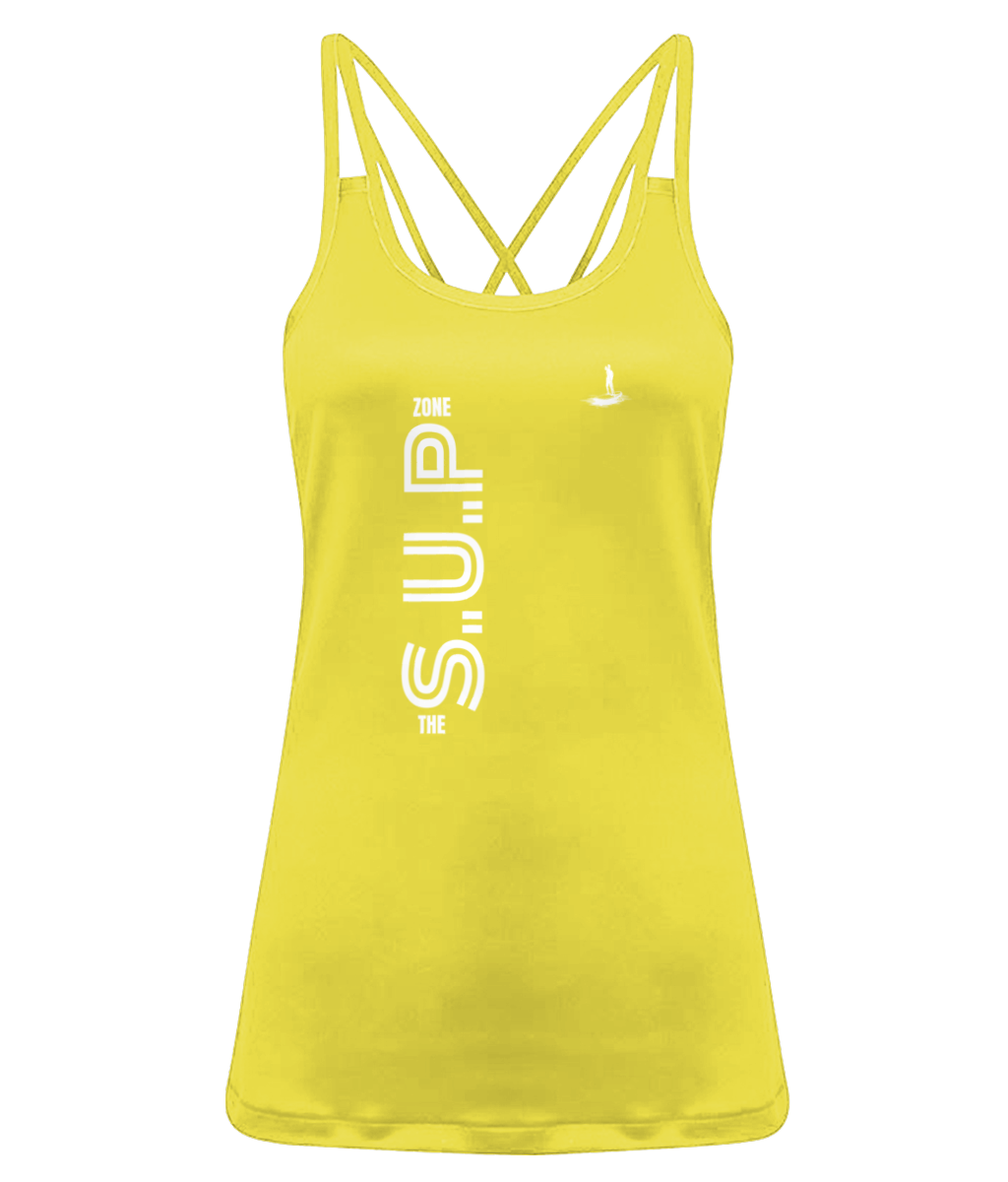 S.U.P Women's TriDri® 'Laser Cut' Spaghetti Strap Vest
