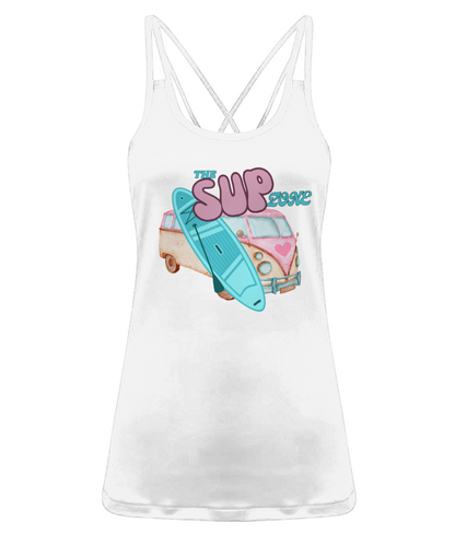 Supzone van Women's TriDri® 'Laser Cut' Spaghetti Strap Vest