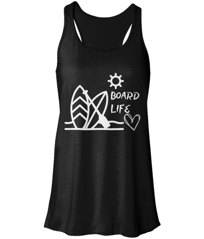 Board Life Flowy Racer Back Tank Top