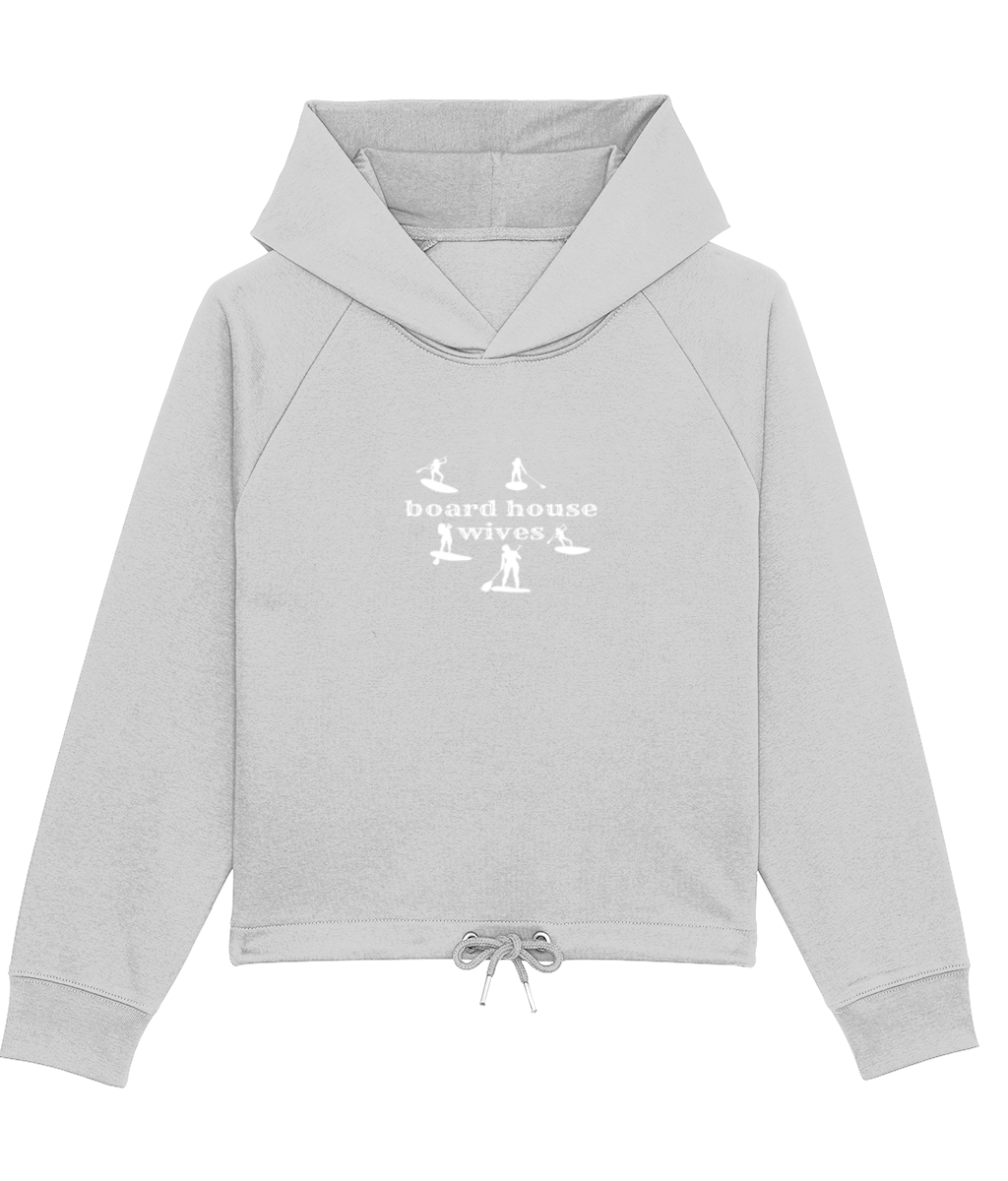 Board housewives on boxy fit hoodie by stella bower