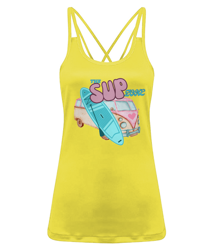 Supzone van Women's TriDri® 'Laser Cut' Spaghetti Strap Vest