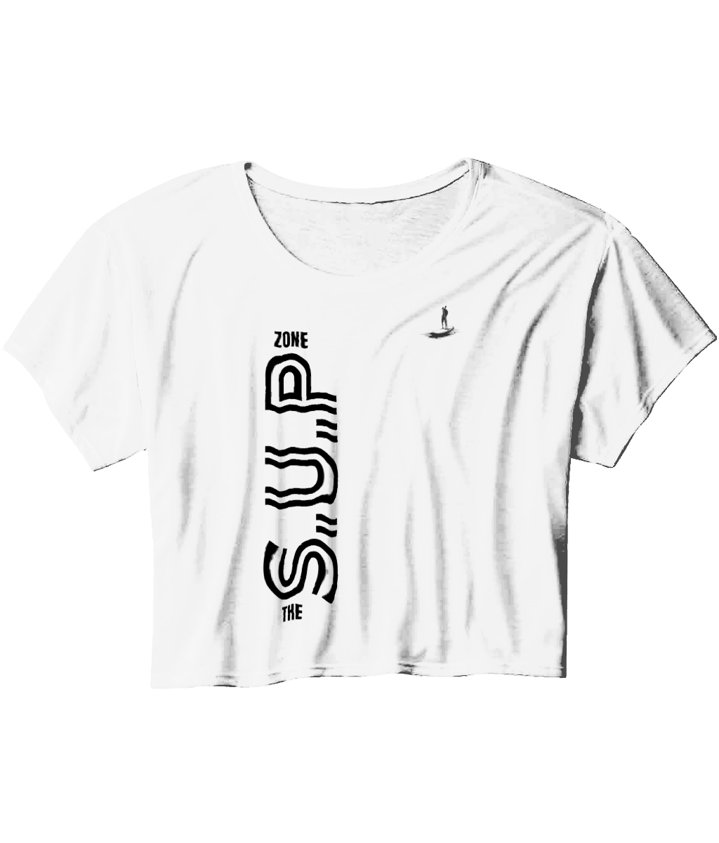 S.U.P Ladies Flowy Cropped T-Shirt