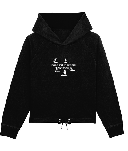 Board housewives on boxy fit hoodie by stella bower