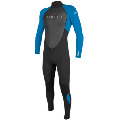 The O'Neill Reactor-2 3/2mm Back Zip Wetsuit in Black &amp; Ocean