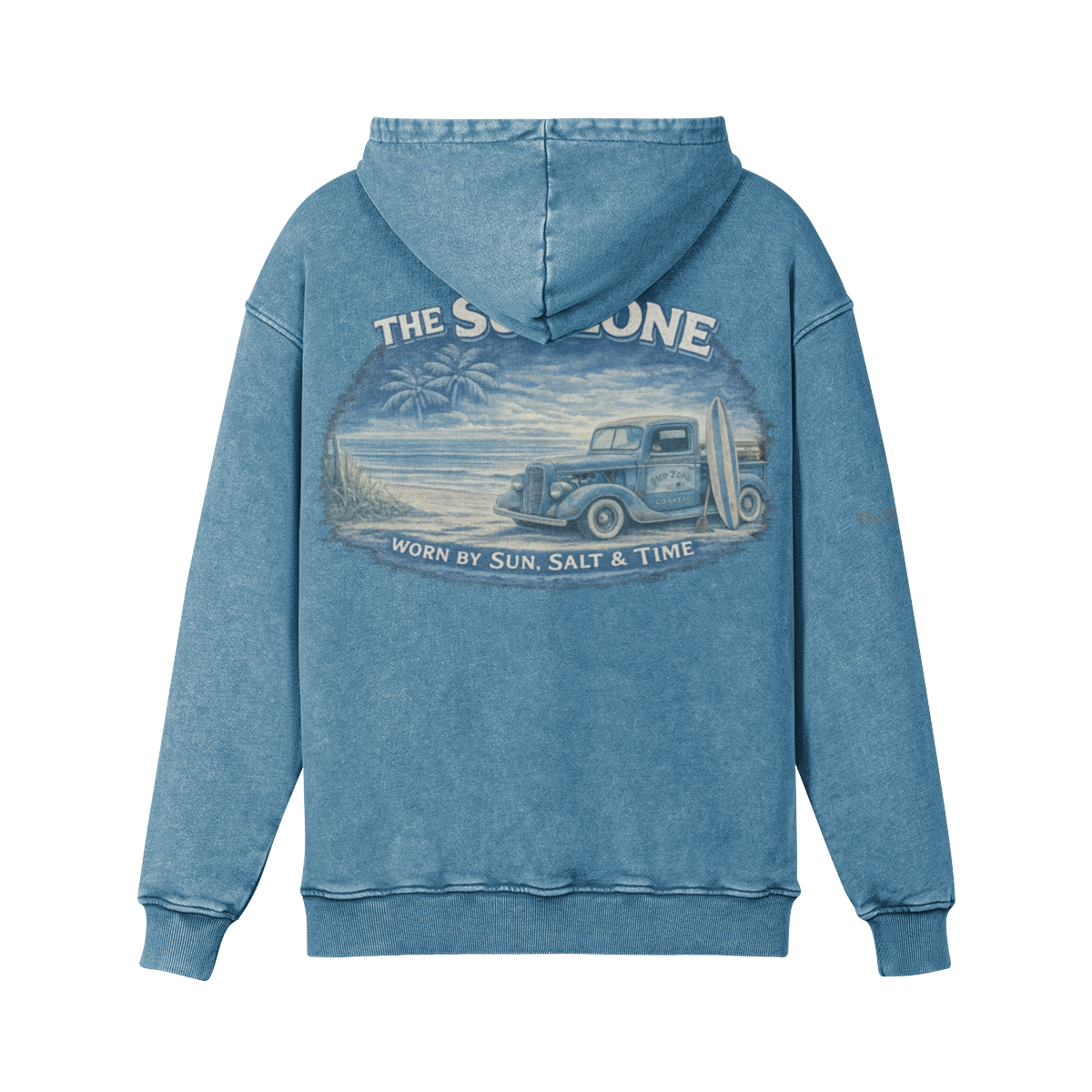 Worn by Sun, Salt & Time – Retro Van Hoodie -