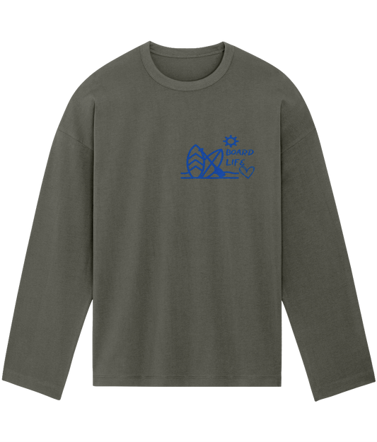 Board Life Oversized Long Sleeve unisex T-shirt