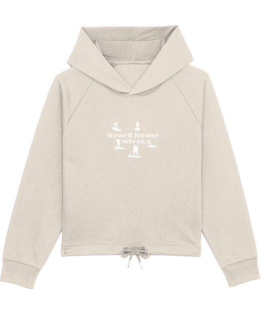 Board housewives on boxy fit hoodie by stella bower