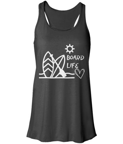 Board Life Flowy Racer Back Tank Top